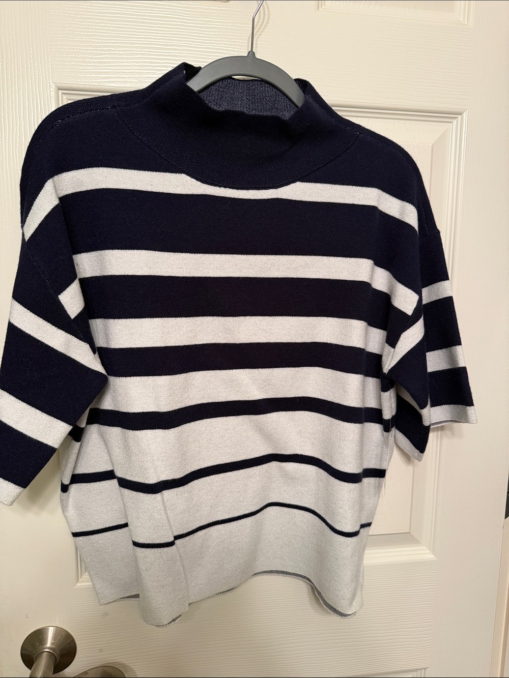 NWT Anthropologie Maeve Carys Mock neck Short Sleeve Sweater Small